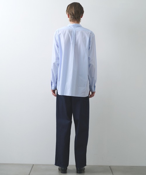 STILL BY HAND（スティルバイハンド）の「【STILL BY HAND】Regular collar stripe shirt（シャツ/ブラウス・メンズ・グレー/ブルー・46/48）」の16枚目の写真