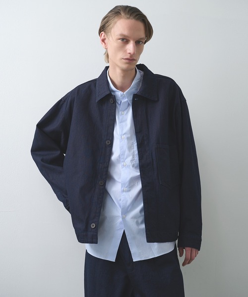 STILL BY HAND（スティルバイハンド）の「【STILL BY HAND】Regular collar stripe shirt（シャツ/ブラウス・メンズ・グレー/ブルー・46/48）」の17枚目の写真