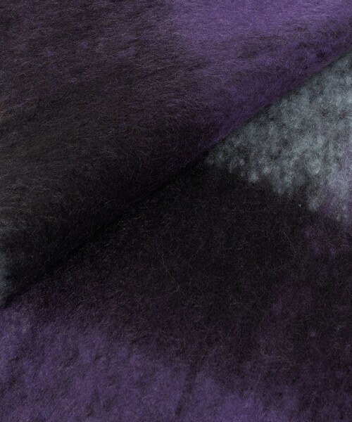 green label relaxing（グリーンレーベルリラクシング）の「GLR ブラッシュド ブロック マフラー（マフラー・メンズ・グレー系/パープル/ダークブラウン・FREE）」の10枚目の写真