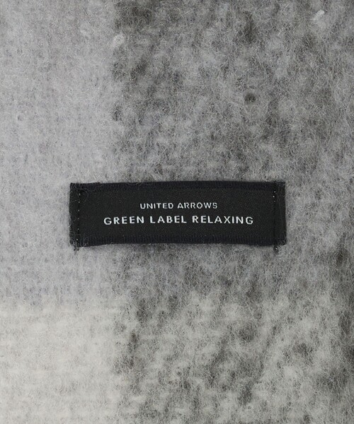 green label relaxing（グリーンレーベルリラクシング）の「GLR ブラッシュド ブロック マフラー（マフラー・メンズ・グレー系/パープル/ダークブラウン・FREE）」の11枚目の写真