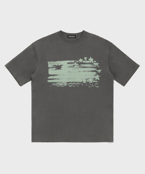 SAINTPAIN(セイントペイン)の「SPフラッグ半袖Tシャツチャコール(Tシャツ/カットソー・メンズ・その他・MEDIUM/LARGE)」の1枚目の写真