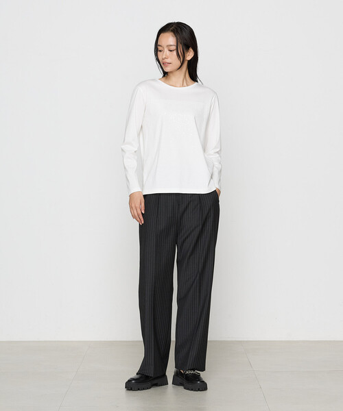 COMME CA(コムサ)の「〔 Sサイズ 〕 アルビニスタスムース プルオーバー(Tシャツ/カットソー・レディース・ホワイト・5号)」の2枚目の写真