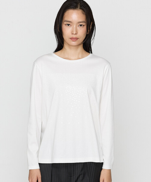 COMME CA(コムサ)の「〔 Sサイズ 〕 アルビニスタスムース プルオーバー(Tシャツ/カットソー・レディース・ホワイト・5号)」の5枚目の写真