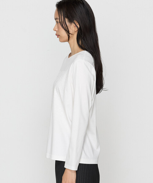 COMME CA(コムサ)の「〔 Sサイズ 〕 アルビニスタスムース プルオーバー(Tシャツ/カットソー・レディース・ホワイト・5号)」の6枚目の写真