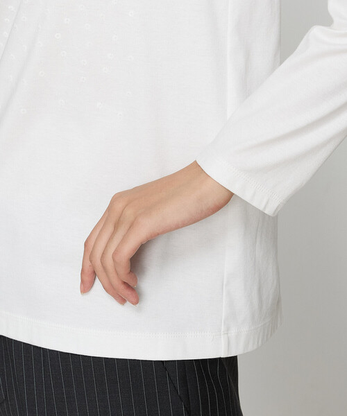 COMME CA(コムサ)の「〔 Sサイズ 〕 アルビニスタスムース プルオーバー(Tシャツ/カットソー・レディース・ホワイト・5号)」の9枚目の写真