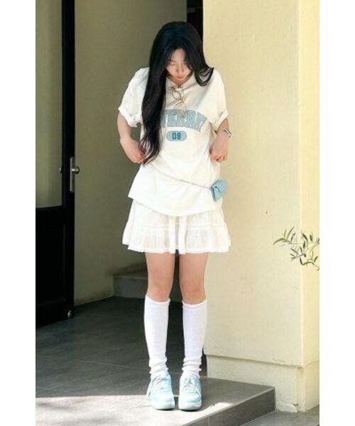COVERNAT(カバーナット)の「アーチロゴTシャツホワイト(Tシャツ/カットソー・レディース・その他・MEDIUM/SMALL/X-LARGE/XX-LARGE/LARGE/X-SMALL)」の4枚目の写真