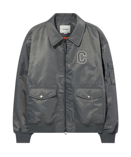 COVERNAT(カバーナット)の「CロゴカラーMA-1ジャケットセージグレー(ブルゾン・レディース・その他・SMALL/MEDIUM/LARGE/X-LARGE)」の4枚目の写真