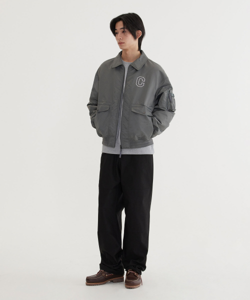 COVERNAT(カバーナット)の「CロゴカラーMA-1ジャケットセージグレー(ブルゾン・レディース・その他・SMALL/MEDIUM/LARGE/X-LARGE)」の8枚目の写真