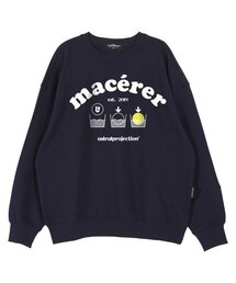 マセレオーバーサイズドロップショルダースウェット_ネイビー