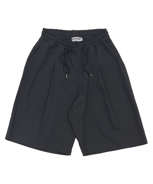 PAPERBOY(ペーパーボーイ)の「リネンバイオピンタックハーフパンツ-ネイビー(その他パンツ・レディース・その他・SMALL/MEDIUM/LARGE/X-LARGE)」の5枚目の写真