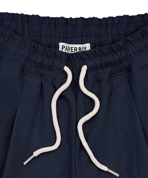 PAPERBOY(ペーパーボーイ)の「リネンバイオピンタックハーフパンツ-ネイビー(その他パンツ・レディース・その他・SMALL/MEDIUM/LARGE/X-LARGE)」の6枚目の写真