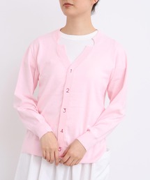 I am I in fact... | コットン数字刺繍　Vカーディガン(カーディガン/ボレロ)