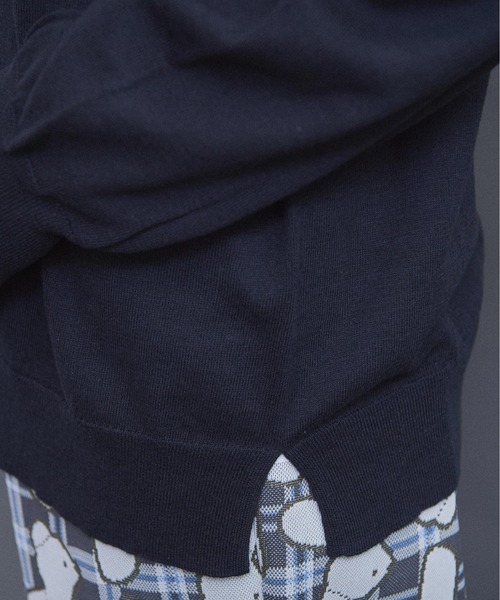 I am I in fact...（アイアムアイインファクト）の「コットン数字刺繍　Vカーディガン（カーディガン/ボレロ・レディース・イエロー/ピンク/サックスブルー/チャコールグレー/グレー・FREE）」の19枚目の写真