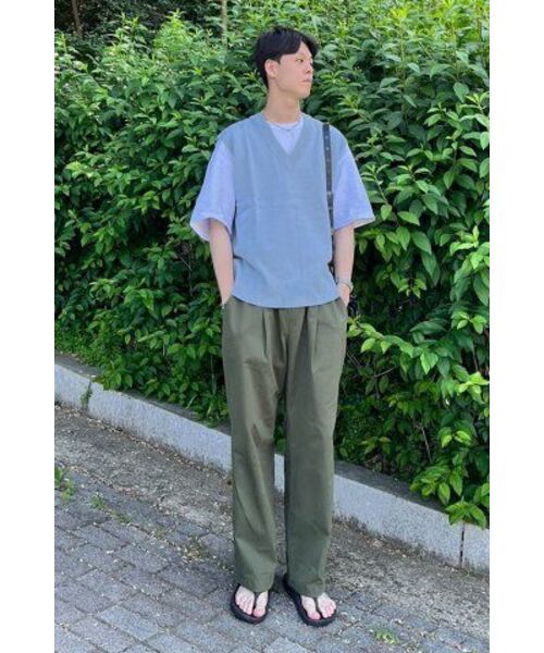 LETTERCOMO(レテルコモ)の「シティボーイ Vネックニットベスト_スカイブルー(ベスト・レディース・その他・LARGE/MEDIUM)」の3枚目の写真