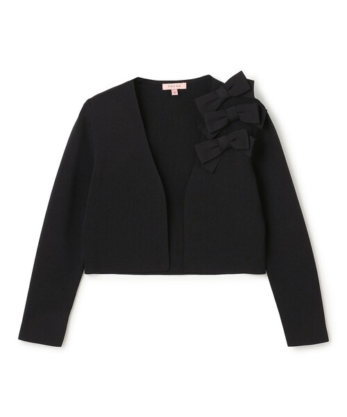 TOCCA（トッカ）の「ETERNAL RIBBON BOLERO ボレロ（カーディガン/ボレロ・レディース・アイボリー系/ピンク系/ブラック系・SMALL/MEDIUM）」の11枚目の写真