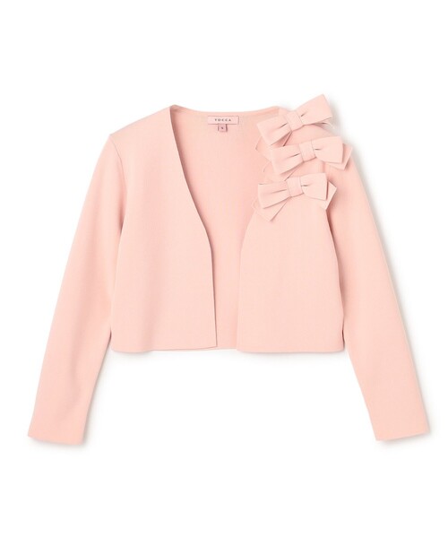 TOCCA（トッカ）の「ETERNAL RIBBON BOLERO ボレロ（カーディガン/ボレロ・レディース・アイボリー系/ピンク系/ブラック系・SMALL/MEDIUM）」の10枚目の写真
