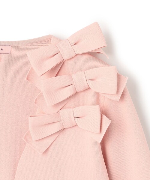 TOCCA（トッカ）の「ETERNAL RIBBON BOLERO ボレロ（カーディガン/ボレロ・レディース・アイボリー系/ピンク系/ブラック系・SMALL/MEDIUM）」の5枚目の写真