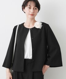 Dessin（デッサン）の「【入卒/セレモニー/セットアップ可能】テントラインダブルクロスジャケット（ノーカラージャケット）」