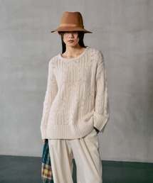 LEPSIM | 3.5ゲージ柄編みルーズプルオーバー　611368(ニット/セーター)
