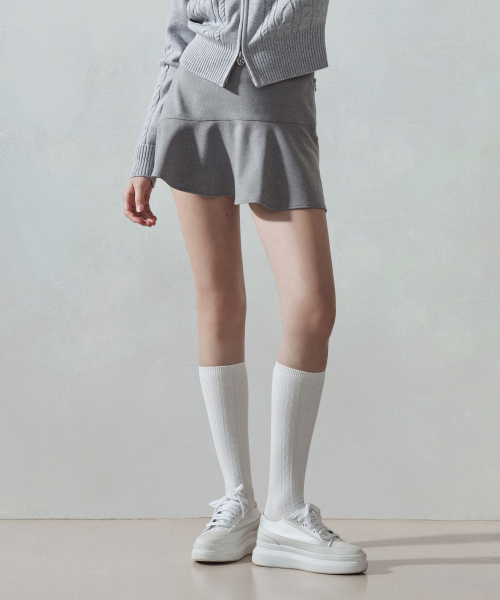 LORDLOAR(ロードロアル)の「ウールライク斜め切りプレイスカート M/GREY(スカート・レディース・その他・MEDIUM/LARGE/X-SMALL/SMALL)」の1枚目の写真