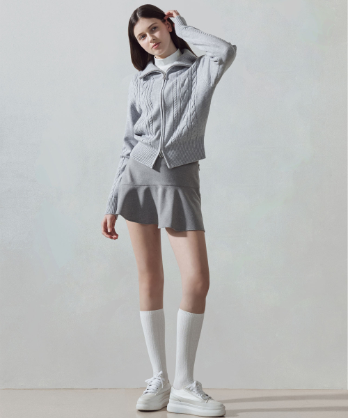 LORDLOAR(ロードロアル)の「ウールライク斜め切りプレイスカート M/GREY(スカート・レディース・その他・MEDIUM/LARGE/X-SMALL/SMALL)」の7枚目の写真