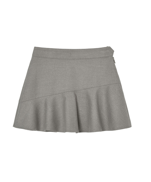 LORDLOAR(ロードロアル)の「ウールライク斜め切りプレイスカート M/GREY(スカート・レディース・その他・MEDIUM/LARGE/X-SMALL/SMALL)」の2枚目の写真