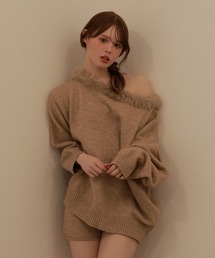 fur knit lumi set up/ファーニットルミセットアップ