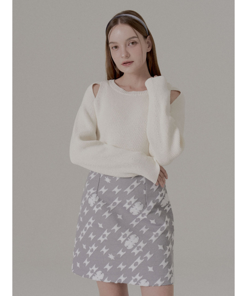 FREEANG（フリアン）の「ジャカードファースカート - グレー（スカート・レディース・その他・SMALL/MEDIUM）」の2枚目の写真