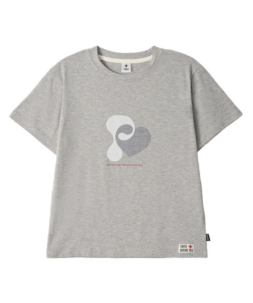 THE FACO(ファコ)の「DOT HEART CORE TEE GRAY(Tシャツ/カットソー・レディース・その他・FREE)」の1枚目の写真