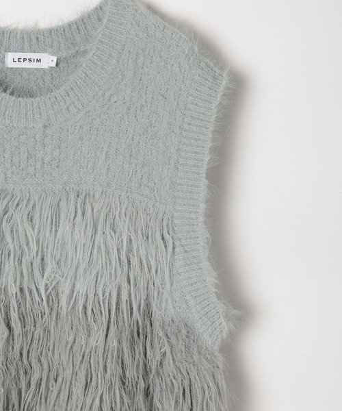 セール】5ゲージシャギーMIXベスト 611427（ベスト）｜LEPSIM