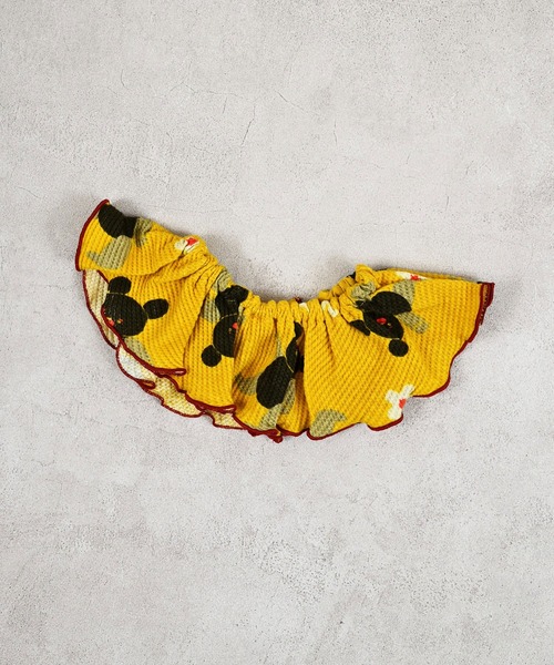 MARKEY'S（マーキーズ）の「ソウガラワッフルフリルスタイ（付け襟・キッズ・ラベンダー/イエロー/ブラウン/グリーン・FREE）」の4枚目の写真