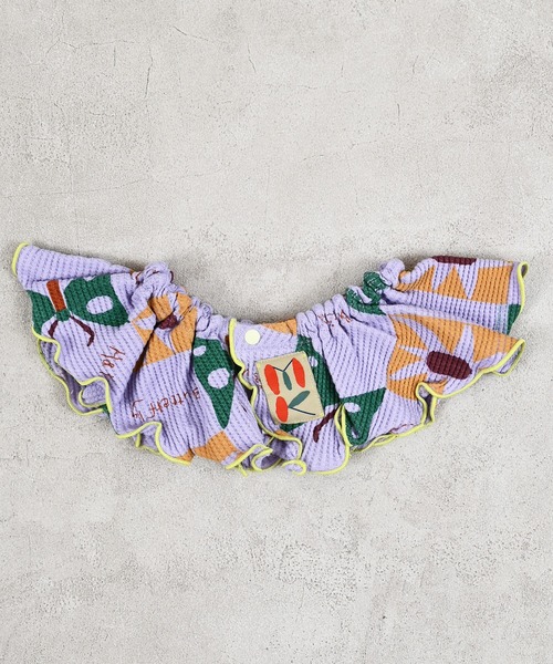 MARKEY'S（マーキーズ）の「ソウガラワッフルフリルスタイ（付け襟・キッズ・ラベンダー/イエロー/ブラウン/グリーン・FREE）」の6枚目の写真