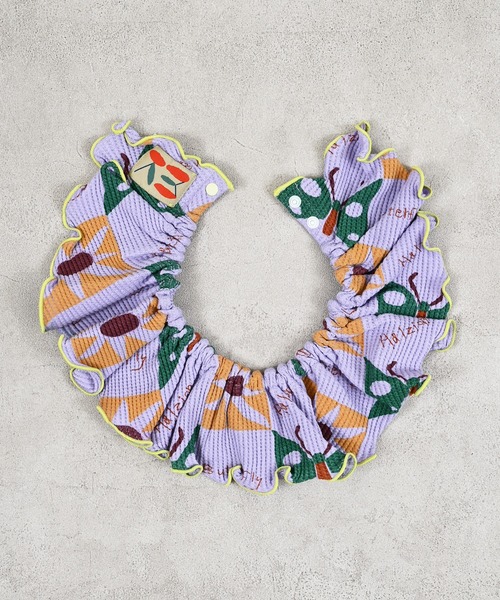 MARKEY'S（マーキーズ）の「ソウガラワッフルフリルスタイ（付け襟・キッズ・ラベンダー/イエロー/ブラウン/グリーン・FREE）」の7枚目の写真