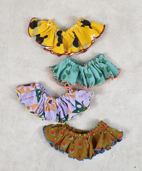 MARKEY'S（マーキーズ）の「ソウガラワッフルフリルスタイ（付け襟・キッズ・ラベンダー/イエロー/ブラウン/グリーン・FREE）」の5枚目の写真