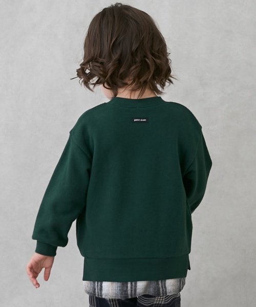 petit main（プティマイン）の「くまモチーフトレーナー（スウェット・キッズ・グリーン/キナリ/ネイビー・110cm/100cm/120cm/130cm/80ｃｍ/90cm）」の22枚目の写真