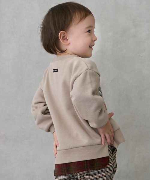 petit main（プティマイン）の「くまモチーフトレーナー（スウェット・キッズ・グリーン/キナリ/ネイビー・110cm/100cm/120cm/130cm/80ｃｍ/90cm）」の19枚目の写真