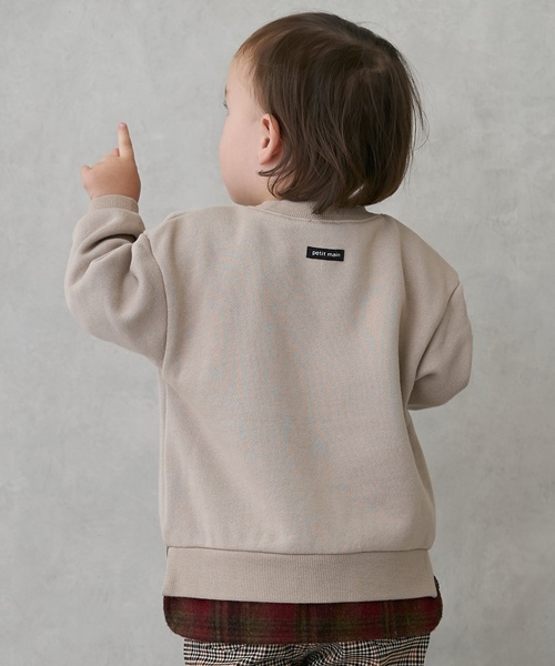 petit main（プティマイン）の「くまモチーフトレーナー（スウェット・キッズ・グリーン/キナリ/ネイビー・110cm/100cm/120cm/130cm/80ｃｍ/90cm）」の18枚目の写真