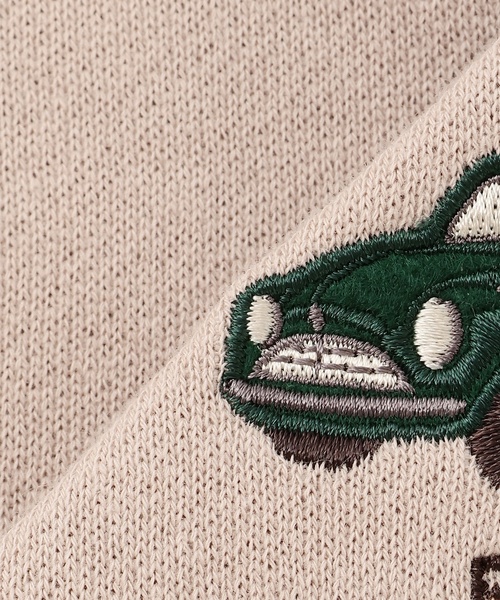 petit main（プティマイン）の「くまモチーフトレーナー（スウェット・キッズ・グリーン/キナリ/ネイビー・110cm/100cm/120cm/130cm/80ｃｍ/90cm）」の6枚目の写真