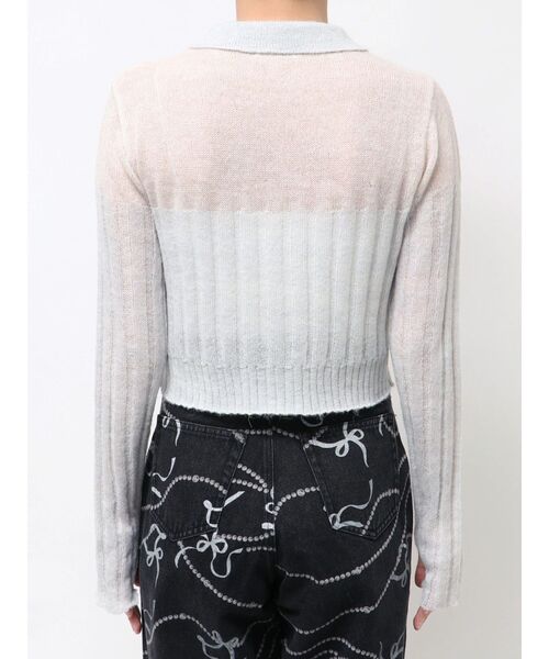 CALNAMUR（カルナムール）の「フロントジップバイカラーニット（ニット/セーター・レディース・ライトブルー/ピンク/イエロー・FREE）」の13枚目の写真