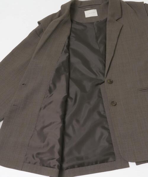 LAATO（ラート）の「over tailored  jacket（その他アウター・レディース・ブラウン/ライトグレー・FREE）」の10枚目の写真