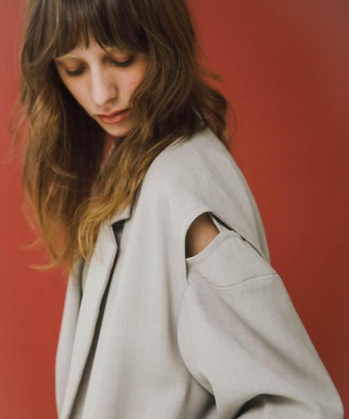 LAATO（ラート）の「over tailored  jacket（その他アウター・レディース・ブラウン/ライトグレー・FREE）」の15枚目の写真