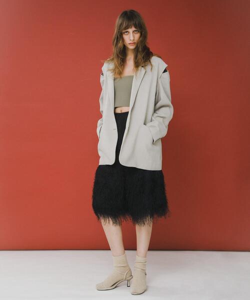 LAATO（ラート）の「over tailored  jacket（その他アウター・レディース・ブラウン/ライトグレー・FREE）」の17枚目の写真