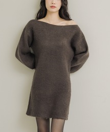 NEUNA | ワンショルニットミニワンピ(ワンピース)