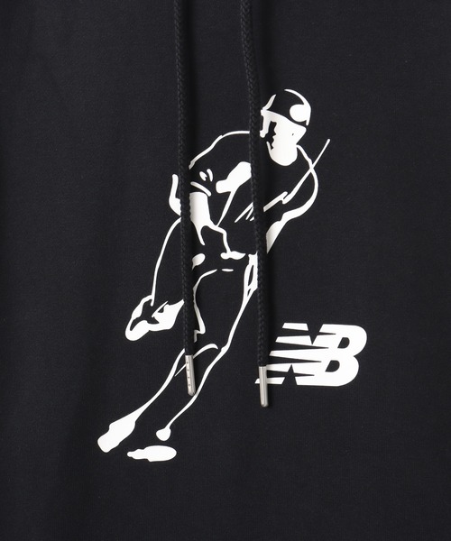 NEW BALANCE(ニューバランス)の「New Balance Shohei Always On Logo Hoodie / ニューバランス オオタニ ショウヘイ オールウェイズオンロゴフーディ(パーカー・メンズ・ブラック/アイボリー/ネイビー・M/L/XL)」の4枚目の写真