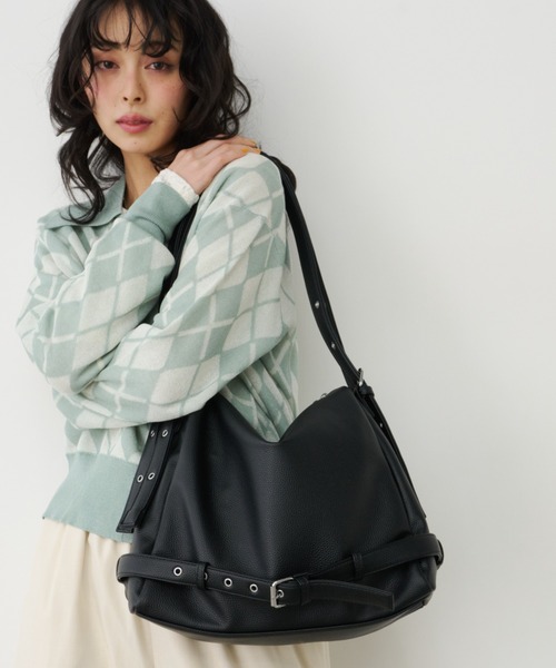 Unitage(ユニテージ)の「ダブルハンドルトート【select item】(トートバッグ・レディース・その他/ブラック/ブラウン・FREE)」の5枚目の写真