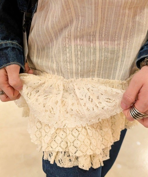 チャイハネ（チャイハネ）の「【チャイハネ】ナラリア インナーキャミソール（キャミソール・レディース・グレー/ホワイト/ブラウン/イエロー・FREE）」の6枚目の写真