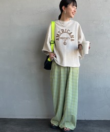 UNIVERSAL OVERALL（ユニバーサルオーバーオール）の「[UNIVERSAL OVERALL ユニバーサルオーバーオール] 別注 総柄イージーワイドパンツ（その他パンツ）」