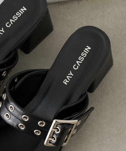 RAY CASSIN(レイカズン)の「アイレットミュール(その他シューズ・レディース・ブラック/ベージュ/ホワイト・S/L/M)」の14枚目の写真