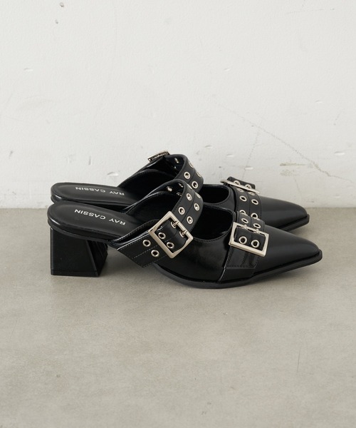 RAY CASSIN（レイカズン）の「アイレットミュール（その他シューズ・レディース・ブラック/ベージュ/ホワイト・S/L/M）」の18枚目の写真