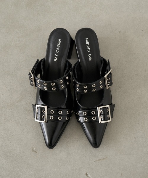 RAY CASSIN（レイカズン）の「アイレットミュール（その他シューズ・レディース・ブラック/ベージュ/ホワイト・S/L/M）」の17枚目の写真